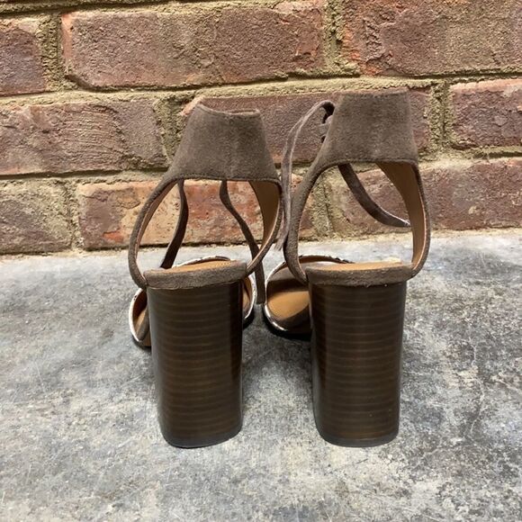 Coach Madison Lux Snake/Suede Block Heel Size 6.5 - Picture 4 of 10